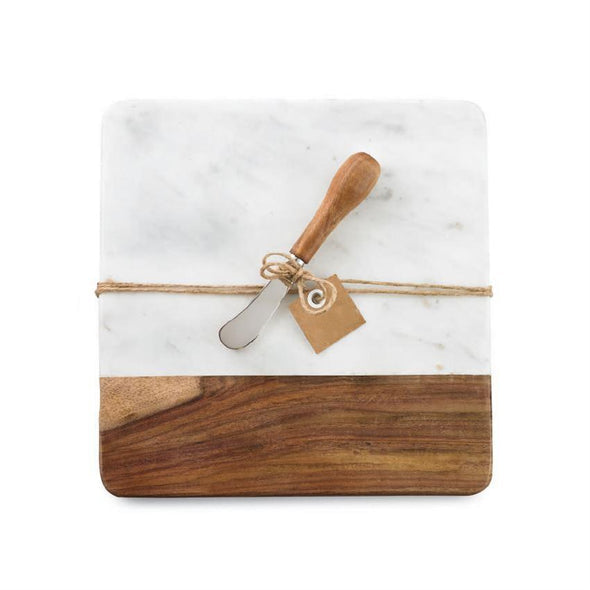 Marble & Wood Board Set