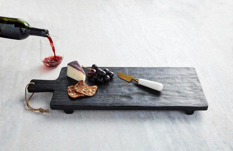 Black Footed Serving Set