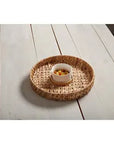 Mud Pie Water Hyacinth Chip & Dip Set