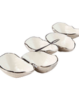 Metal Enamel Oyster Dip Server