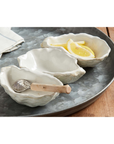 Oyster Shaped Triple Dip & Serving Set