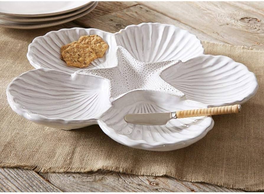 Large Shell Platter Shell Sectional Platter – The Emporium At Manasquan