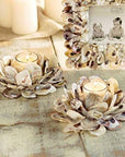 Oyster Shell Votive Holder