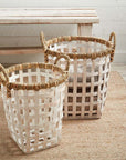 Mud Pie Rattan Basket Set