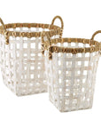 Mud Pie Rattan Basket Set